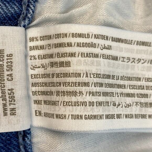 Hollister Jeans Women JR 5R W27 Distressed Ultra High Rise Mom Vintage Stretch - Picture 12 of 14